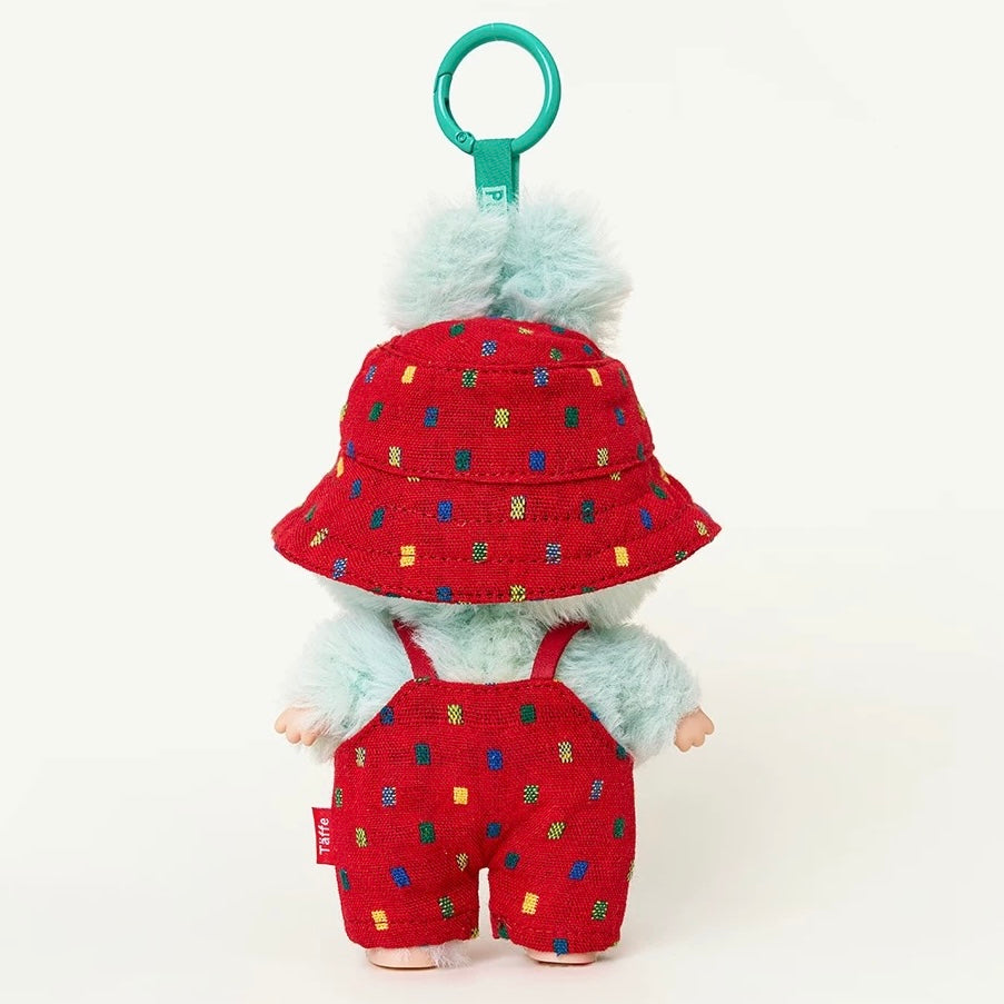 17CM Wave Point Bucket Hat Doll Clothes Set