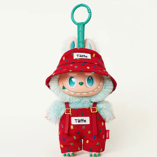17CM Wave Point Bucket Hat Doll Clothes Set