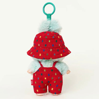 17CM Wave Point Bucket Hat Doll Clothes Set