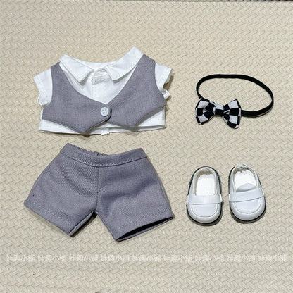Formal Wedding Suit Dress Set For 17CM Doll