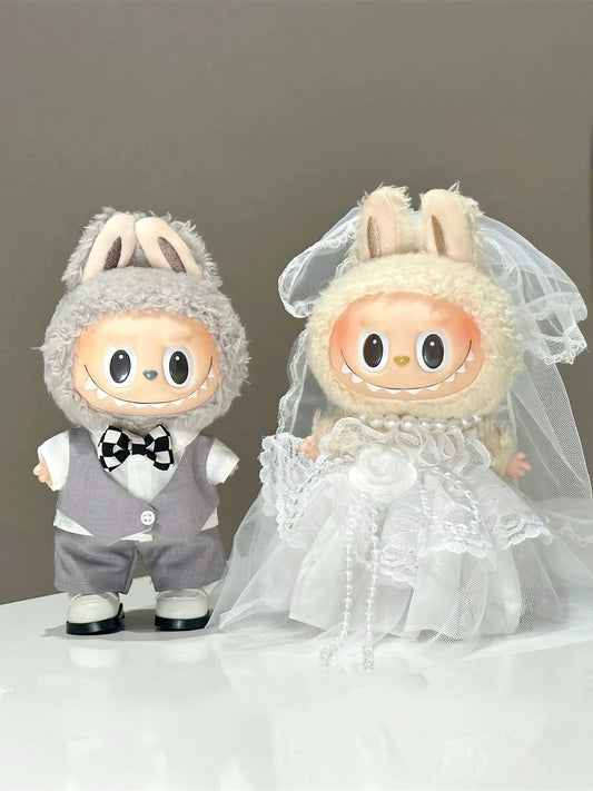 Formal Wedding Suit Dress Set For 17CM Doll